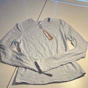 Skims cotton Jersey long sleeve color zen blue